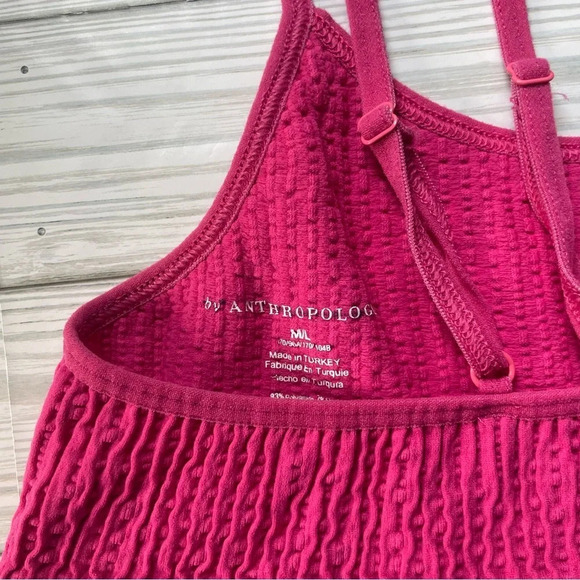 Anthropologie fuchsia bra top adjustable straps womens size M/L - Picture 3 of 5